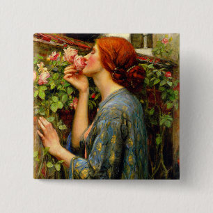 Chapa Cuadrada Alma de la Rosa John William Waterhouse
