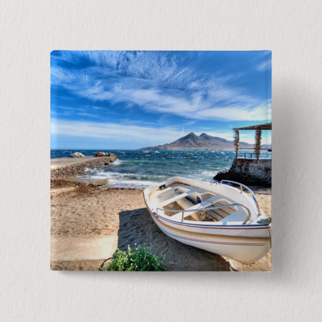 Chapa Cuadrada Almería, La Isleta Del Moro el | marcha (Anverso)