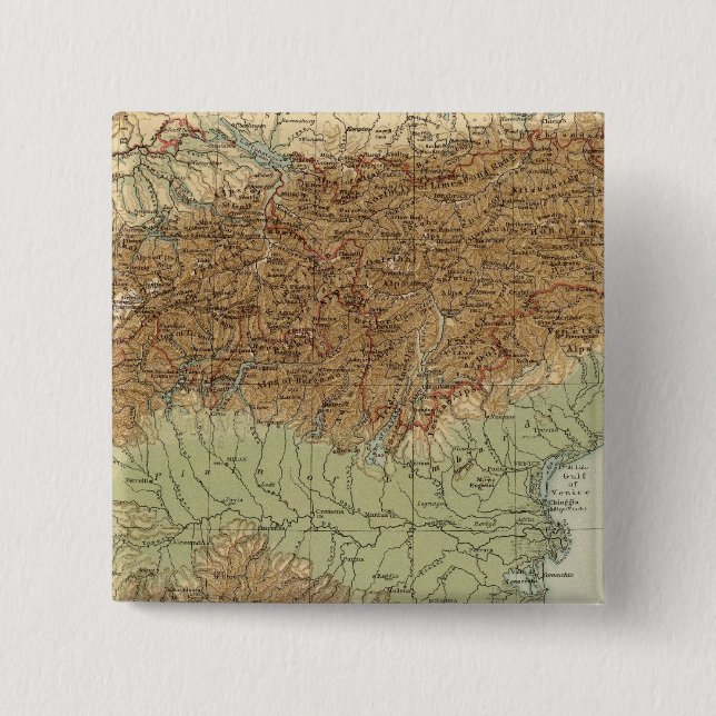 Chapa Cuadrada Alpes (Anverso)