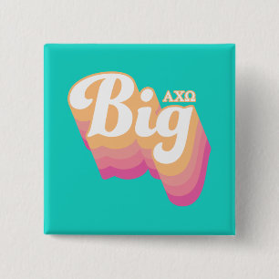 Chapa Cuadrada Alpha Chi Omega Hermana Mayor
