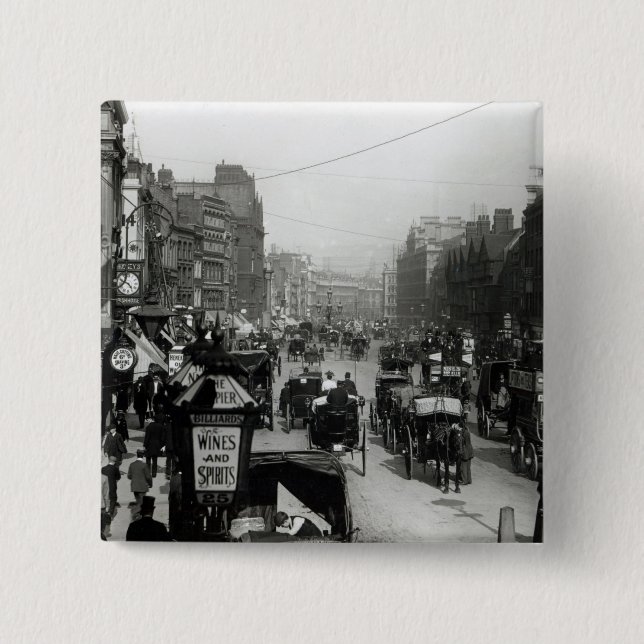 Chapa Cuadrada Alta Holborn, Londres, c.1890 (Anverso)