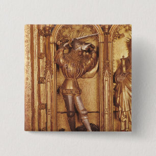 Chapa Cuadrada Altarpiece de la crucifixión, detalle del St.