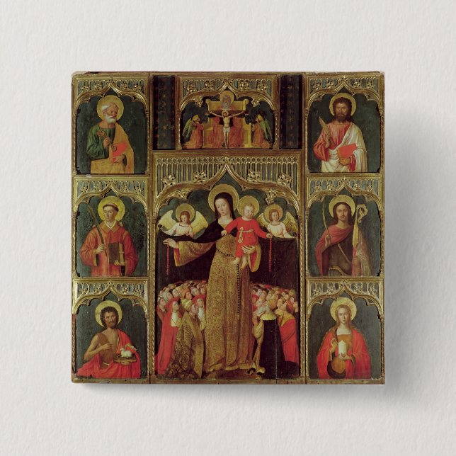 Chapa Cuadrada Altarpiece de la Virgen del rosario, c.1500 (Anverso)