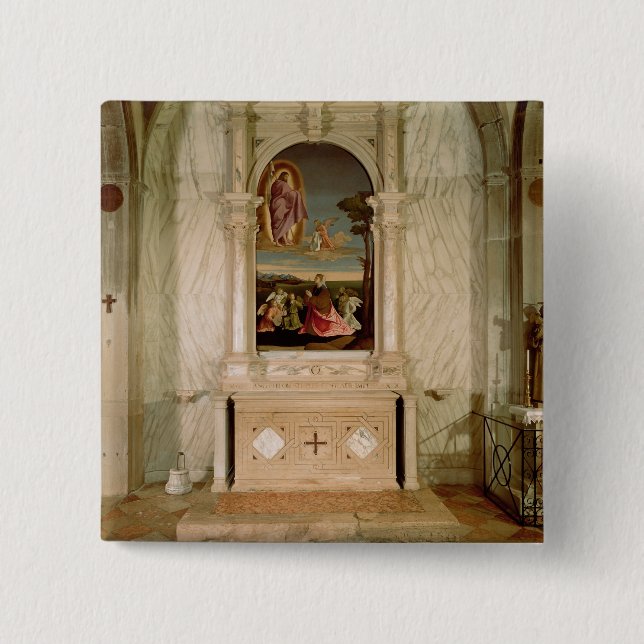 Chapa Cuadrada Altarpiece del St. Christina (Anverso)