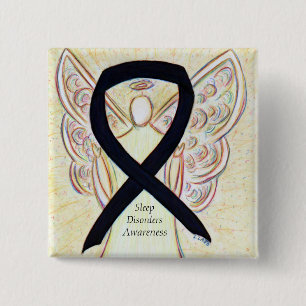 Chapa Cuadrada Alteraciones del sueño Conciencia Angel Pin de cin