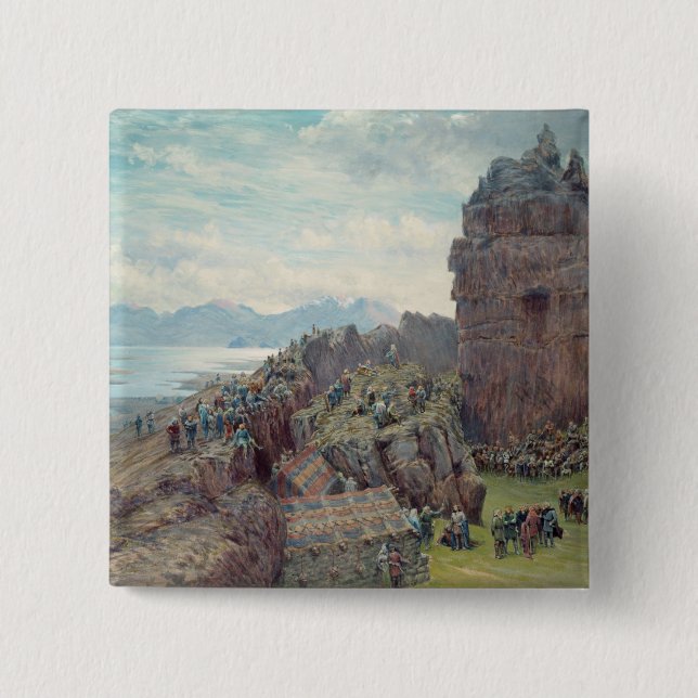 Chapa Cuadrada Althing en la sesión (Anverso)