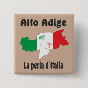 Chapa Cuadrada Alto Adige - Alto Adige Italia - Italia Button
