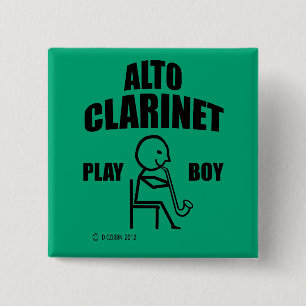 Chapa Cuadrada Alto Clarinet Play Boy