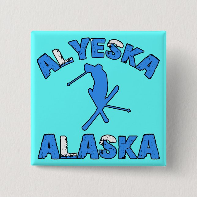 Chapa Cuadrada Alyeska, Alaska (Anverso)