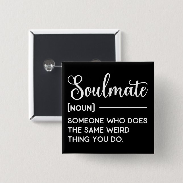 Chapa Cuadrada Ama A Alguien Que Hace Lo Mismo Raro Que Tú (Anverso y reverso)