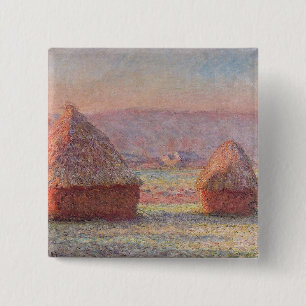 Chapa Cuadrada Amanecer de Escarcha Blanca de Claude Monet (Hayst