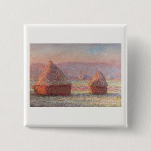 Chapa Cuadrada Amanecer de Escarcha Blanca de Claude Monet (Hayst