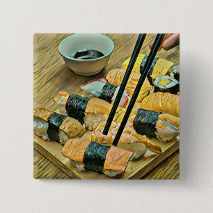 Chapa Cuadrada amante del arte en Japón