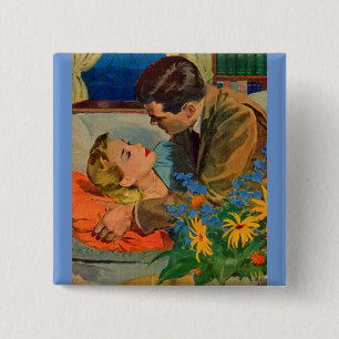 Chapa Cuadrada Amantes enamorados