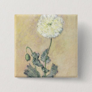 Chapa Cuadrada Amapola blanca de Claude Monet el  , 1883