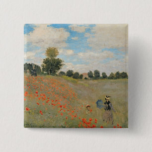 Chapa Cuadrada Amapolas salvajes de Claude Monet el , cerca de
