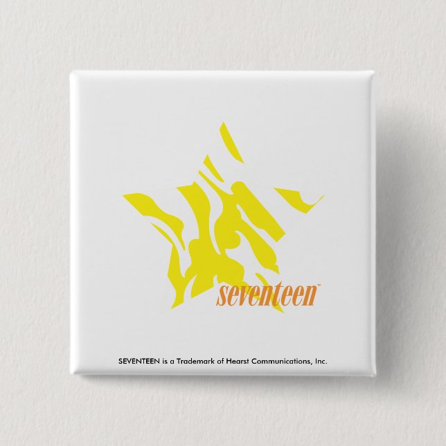 Chapa Cuadrada Amarillo 3 de la cebra (Anverso)