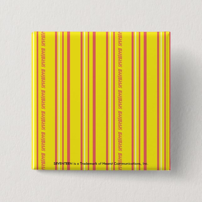 Chapa Cuadrada Amarillo fino de las rayas (Anverso)