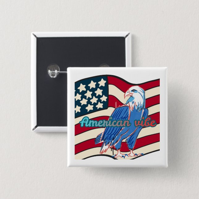 Chapa Cuadrada ambiente americano (Anverso y reverso)