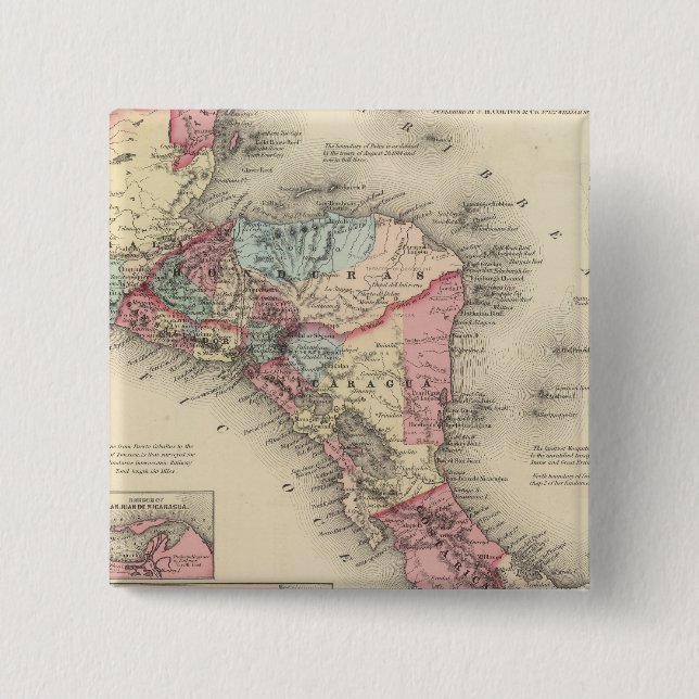 Chapa Cuadrada América Central 5 (Anverso)