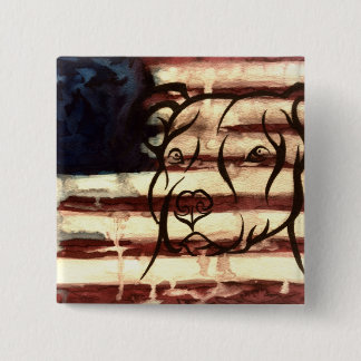 Chapa Cuadrada Americano de Pitbull