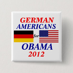 Chapa Cuadrada Americanos alemanes para Obama