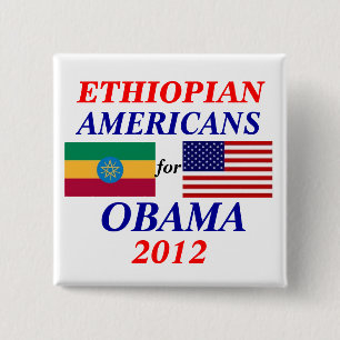 Chapa Cuadrada Americanos etíopes para Obama