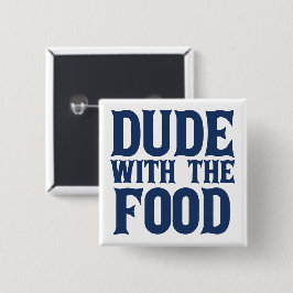 Chapa Cuadrada Amigo Con La Comida Azul