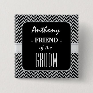 Chapa Cuadrada AMIGO DEL GROOM Houndstoth A09