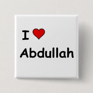 Chapa Cuadrada Amo A Abdullah
