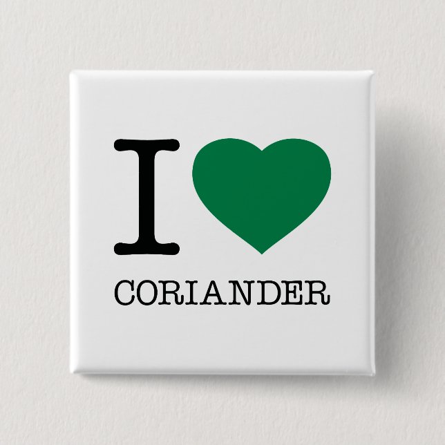 CHAPA CUADRADA AMO A CORIANDER (Anverso)