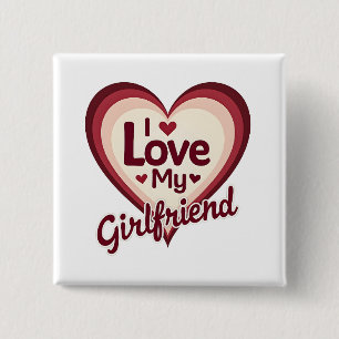 Chapa Cuadrada Amo a mi novia personalizado
