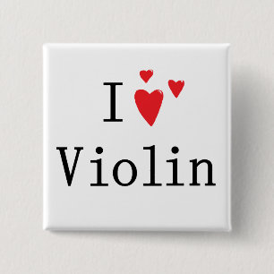Chapa Cuadrada Amo el violín