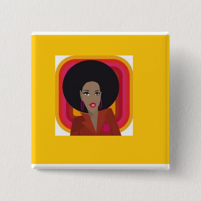 Chapa Cuadrada Amo estilo natural de la diva (Anverso)