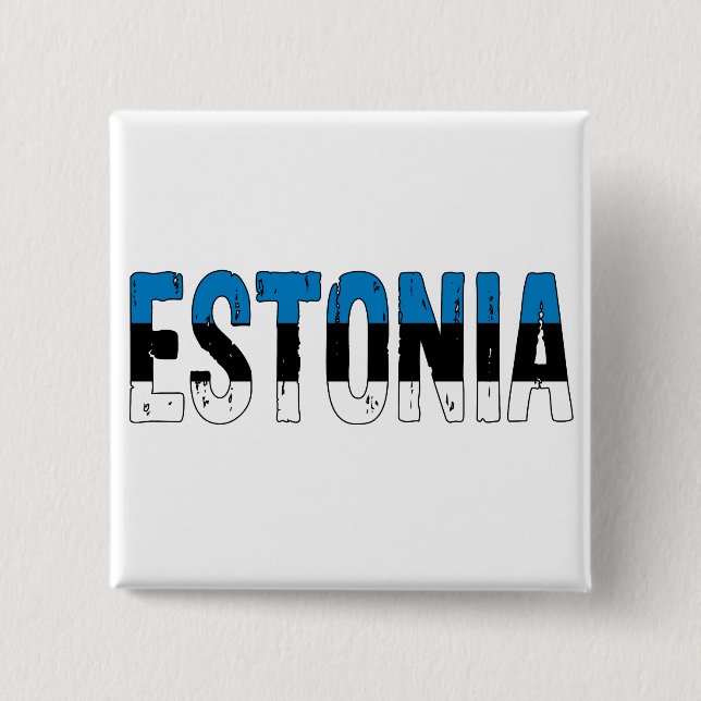 Chapa Cuadrada Amo Estonia (Anverso)