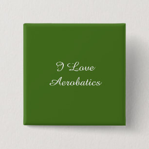 Chapa Cuadrada Amo La Aerobacía