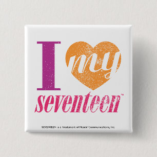 Chapa Cuadrada Amo mi naranja 17