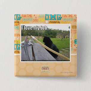 Chapa Cuadrada Amo mi trabajo