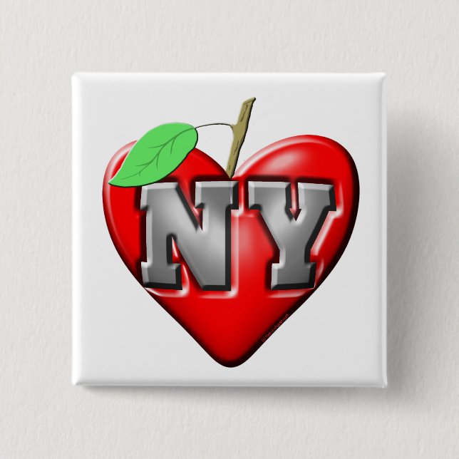 Chapa Cuadrada Amo NY (Anverso)