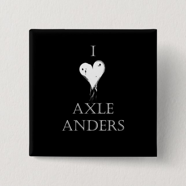 Chapa Cuadrada "Amo Pin de Anders del árbol" (Anverso)