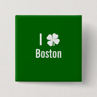 Chapa Cuadrada Amo (trébol) día del St Patricks de Boston