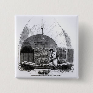 Chapa Cuadrada Amontonamiento de bolsos de dólares en un