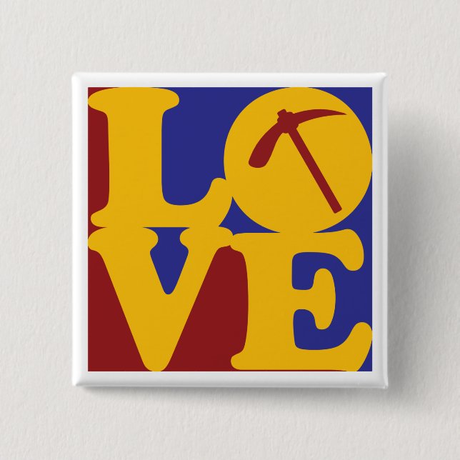 Chapa Cuadrada Amor de la geología (Anverso)