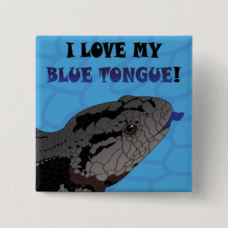 CHAPA CUADRADA AMOR DE LA LENGUA AZUL