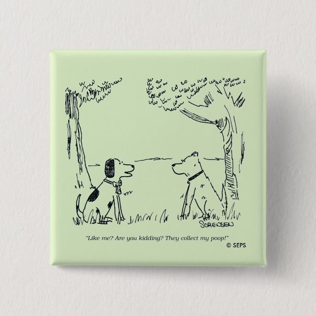 Chapa Cuadrada Amor del perro (Anverso)