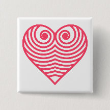 Amor Hipnótico – Corazón Contorneado Rojo Minimali