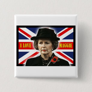 Chapa Cuadrada Amor Maggie de Margaret Thatcher I