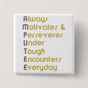 Chapa Cuadrada Amputee A.M.U.T.E.E.