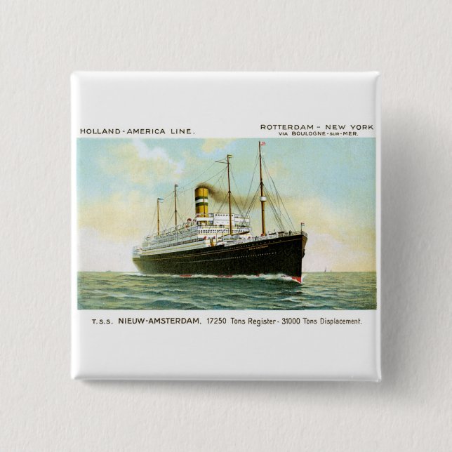 Chapa Cuadrada Ámsterdam Nieuw de 1906 (Anverso)