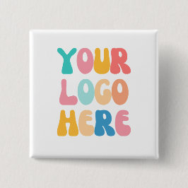 Chapa Cuadrada Añadir el logotipo de su empresa Moderno Mínimo Si